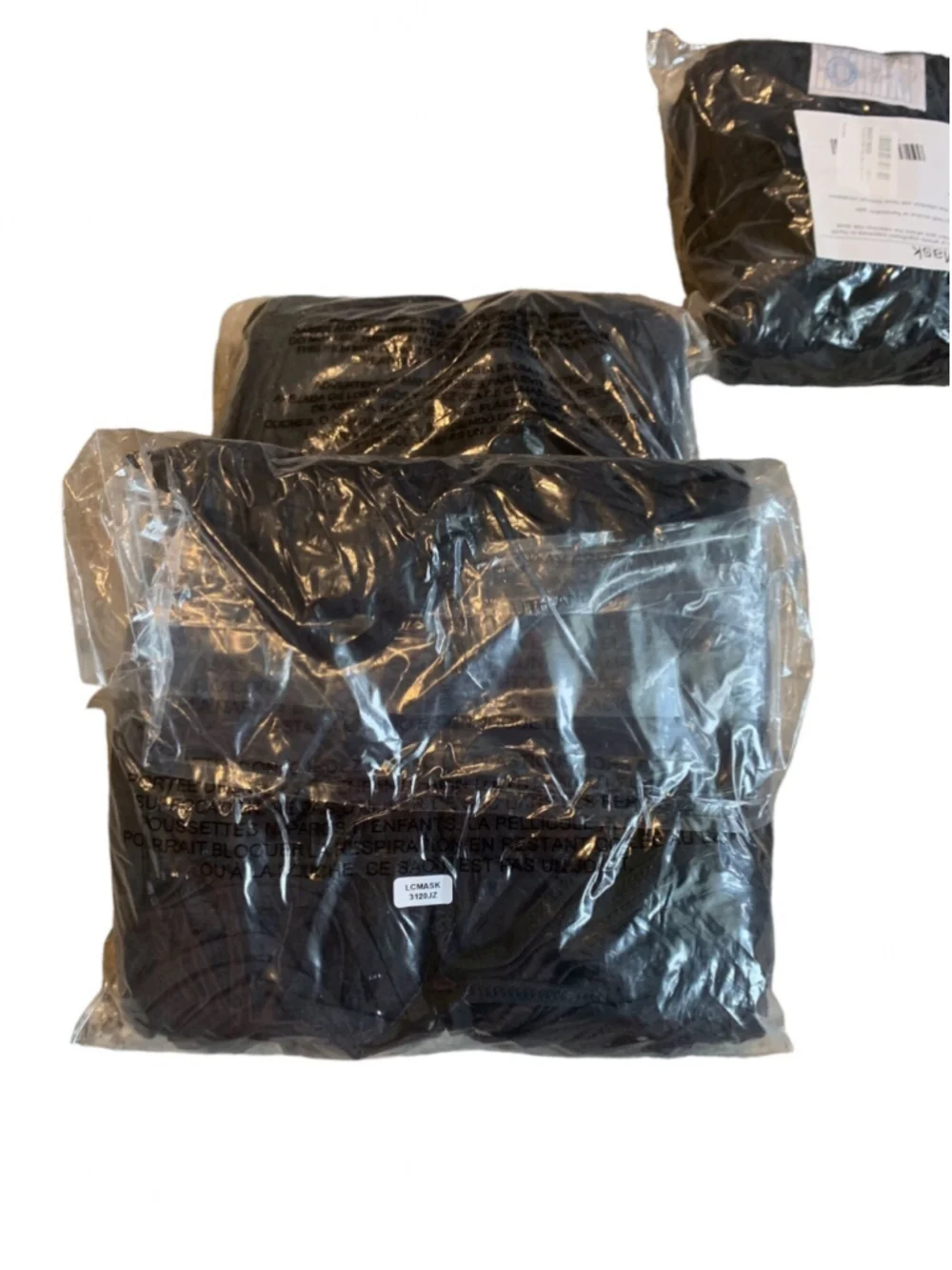 100 Black Reusable Face Masks